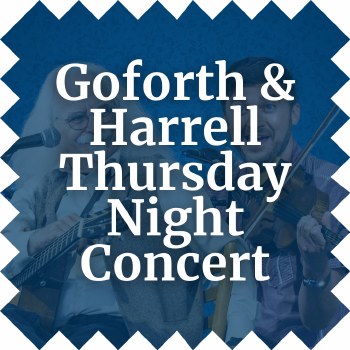 Josh Goforth and Michael Reno Harrell 10/1 Thursday at 8 pm
