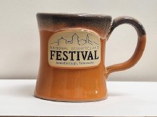 Diner Coffee Mug Orange Black