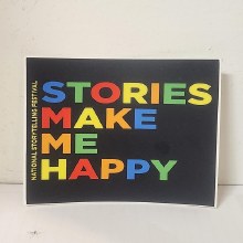Stories Make Me Happy Sticker
