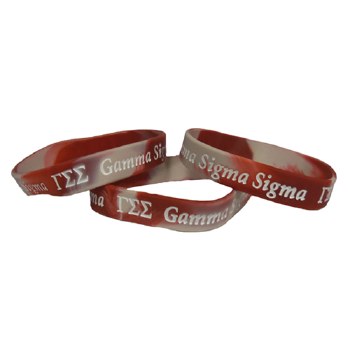 Gamma Sigma SigmaTwo-Tone Silicone Wristband