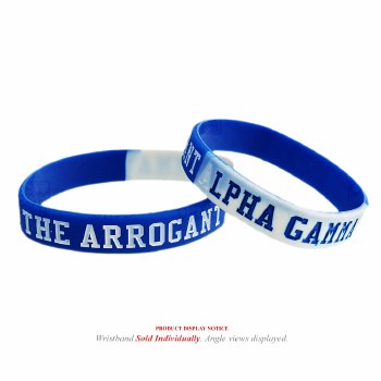 Phi Beta Sigma   The Arrogant Alpha Gamma Chapter Wristband
