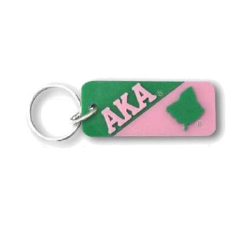 Alpha Kappa Alpha Letters &amp; Mascot Keychain