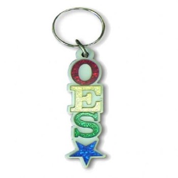 Order of the Eastern Star Vertical Letters Keychain