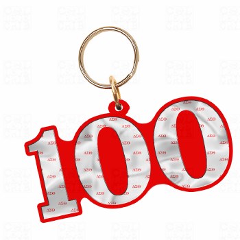 Delta Sigma Theta Line Number Keychain (#100)
