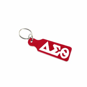 Delta Sigma Theta Letters Small Paddle Keychain