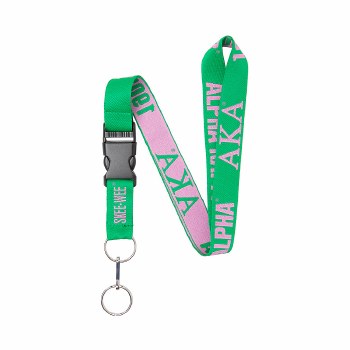 Alpha Kappa Alpha Woven Lanyard