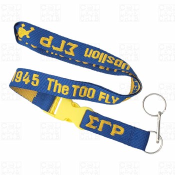 Sigma Gamma Rho   Too Fly Alpha Upsilon Chpater Lanyard