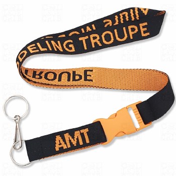 Allure Modeling Troupe Black Woven Lanyard