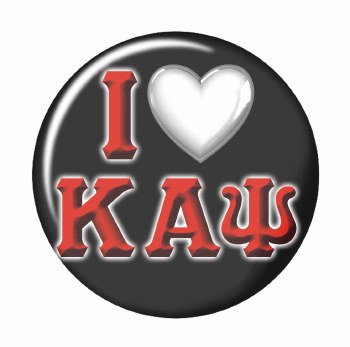 Kappa Alpha Psi I Love Button
