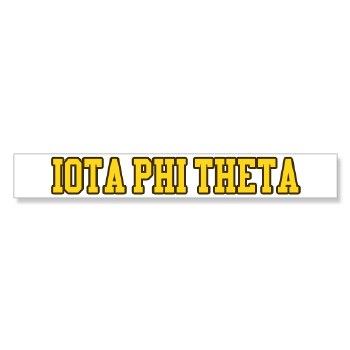 Iota Phi Theta Long Decal