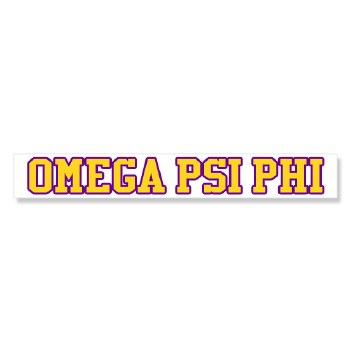 Omega Psi Phi Long Decal