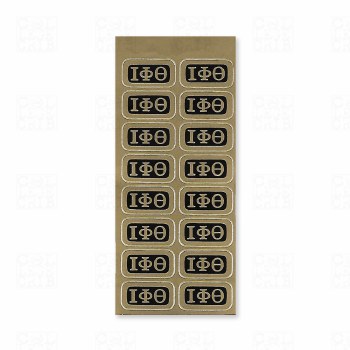 Iota Phi Theta Letters Stickette Sheet (16 stickettes)