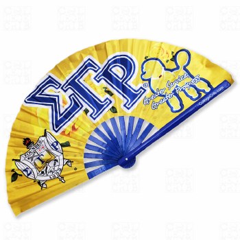 Sigma Gamma Rho Sorority Letters Folding Clack Fan