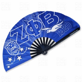Zeta Phi Beta Letters Sorority Folding Clack Fan