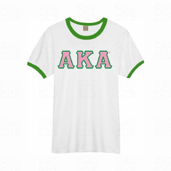 Alpha Kappa Alpha Lettered Ringer Tee