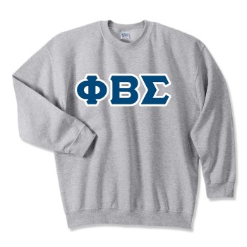 Phi Beta Sigma Applique Letters Crewneck Sweatshirt