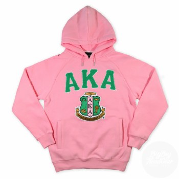 Alpha Kappa Alpha Chenille Letters, Crest &amp; Founding Year Pullover Hoodie