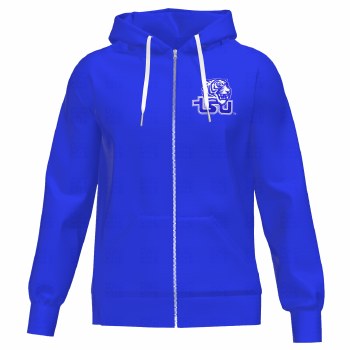 Tennessee State University Sports Team Logo Fleece Zip Up Hoodie