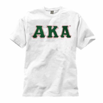 Alpha Kappa Alpha Applique Letters T-Shirt