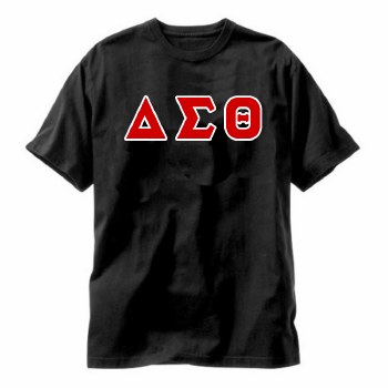 Delta Sigma Theta Applique Letters Tee