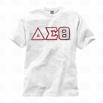 Delta Sigma Theta Applique Letters T-Shirt