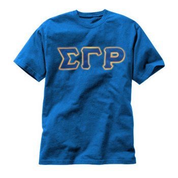 Sigma Gamma Rho Applique Letters Tee