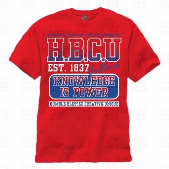 The HBCU Culture "Est . 1837" Knowledge is Power T-Shirt