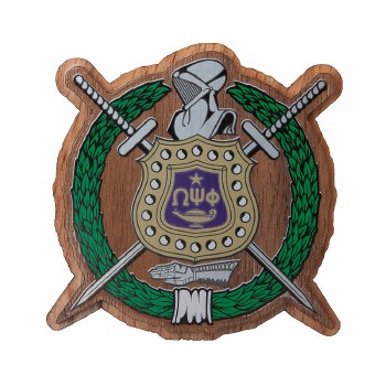 Omega Psi Phi Wooden Raised Decal