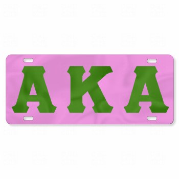 Alpha Kappa Alpha Color Background Tag