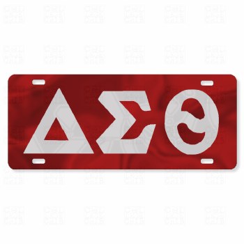 Delta Sigma Theta Color Background Tag