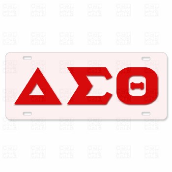 Delta Sigma Theta Old School Car Tag