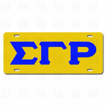 Sigma Gamma Rho Old School Car Tag