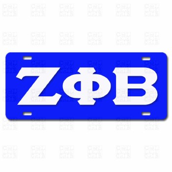 Zeta Phi Beta Old School CarTag