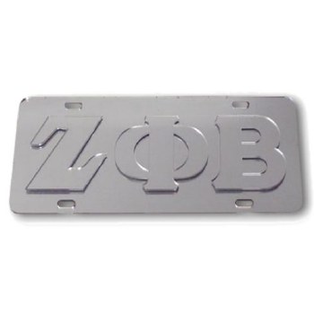 Zeta Phi Beta Platinum Series CarTag