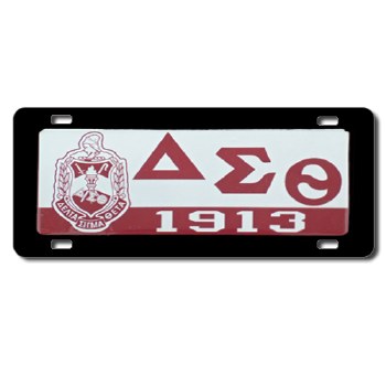 Delta Sigma Theta Domed Crest Car Tag
