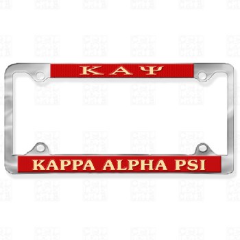 Kappa Alpha Psi Chrome Car Tag Frame
