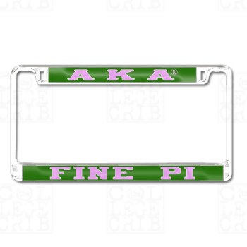 Alpha Kappa Alpha   Fine Pi Chapter Tag Frame