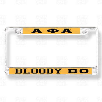 Alpha Phi Alpha   Bloody Beta Omicron Chapter Tag Frame