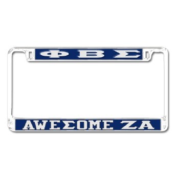 Phi Beta Sigma   Awesome Zeta Alpha Chapter Tag Frame