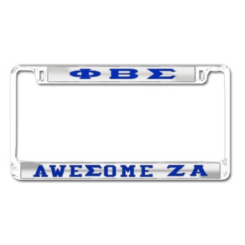 Phi Beta Sigma   Awesome Zeta Alpha Chapter Tag Frame