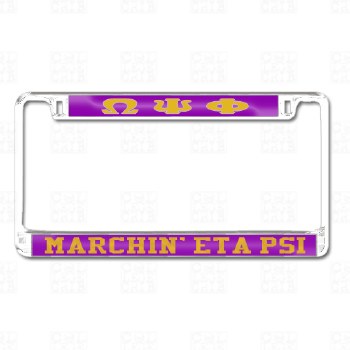 Omega Psi Phi   Marchin' Eta Psi Chapter Tag Frame