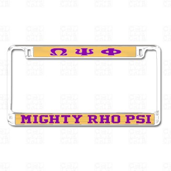 Omega Psi Phi   Mighty Rho Psi Chapter Tag Frame