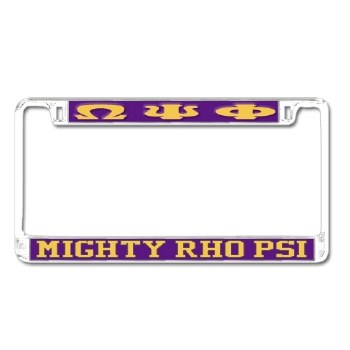Omega Psi Phi   Mighty Rho Psi Chapter Tag Frame