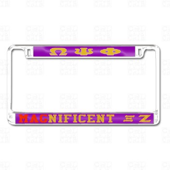 Omega Psi Phi   Magnificent Xi Zeta Chapter Tag Frame