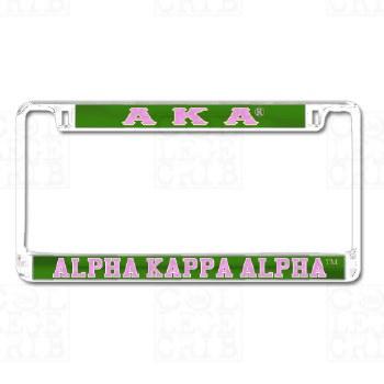 Alpha Kappa Alpha Mirror Car Tag Frame