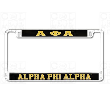 Alpha Phi Alpha Mirror Car Tag Frame