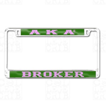 Alpha Kappa Alpha Broker Tag Frame