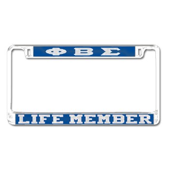 Phi Beta Sigma Life Member Tag Frame