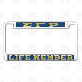 Sigma Gamma Rho Life Member Tag Frame