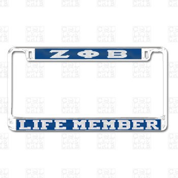 Zeta Phi Beta Life Member Tag Frame